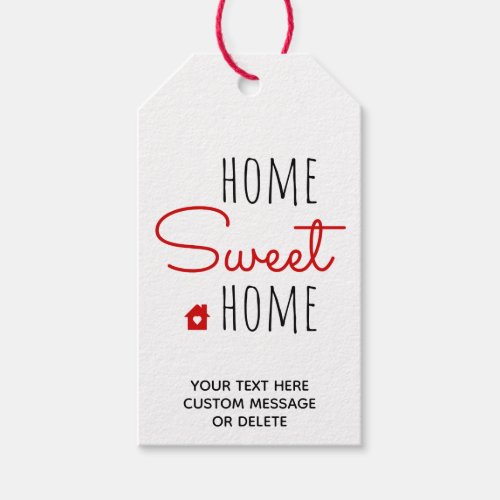 Home Sweet Home Real Estate Open House Closing Gift Tags
