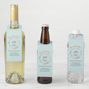 Home Sweet Home Real Estate Open House Cute Custom Bottle Hanger Tag