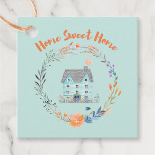 Home Sweet Home Real Estate Pop-by Budget Custom Favor Tags
