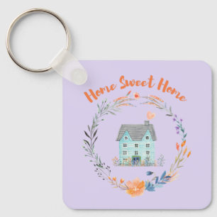 Home Sweet Home Realtor Closing Thank You Clients Keychain