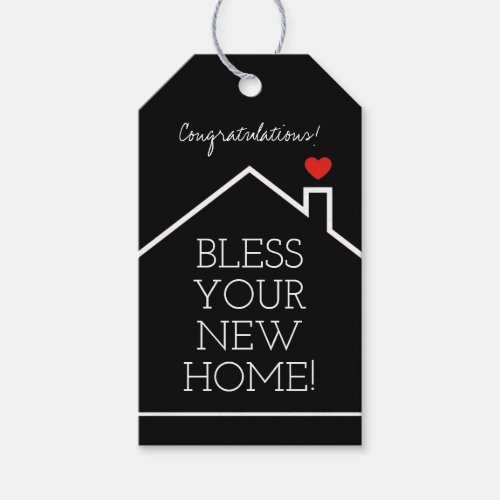 Home Sweet Home Realtor Congratulations Gift Tags