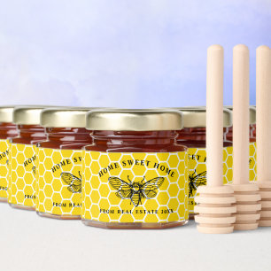 Home Sweet Home   Realtor Gift for New Homeowners Honey Jar Favors