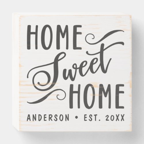 Custom Wood Signs 12 Home Sweet Home Rustic Country Personalized Family Wooden Box Sign