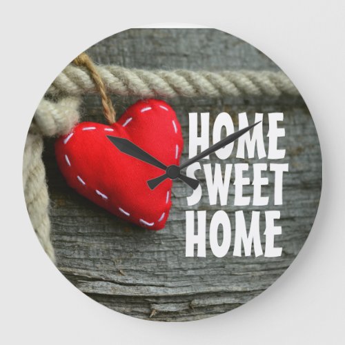 HOME SWEET HOME RUSTIC Wall Clock