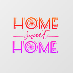 Home sweet home script  wall decal 