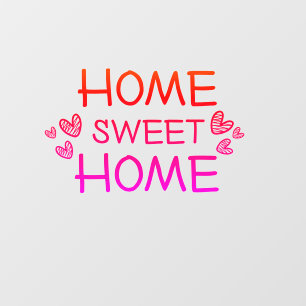 Home sweet home script  wall decal 