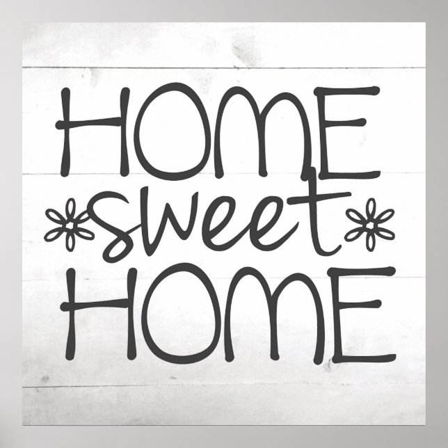 Home Sweet Home Sign Wall Art (Front)