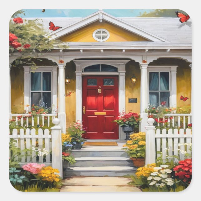 Home Sweet Home Square Sticker (Front)
