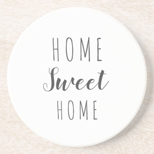 Home Sweet Home Stone drink coaster