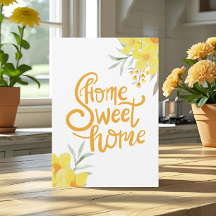 Home Sweet Home Summer Flowers Chic Housewarming  Card