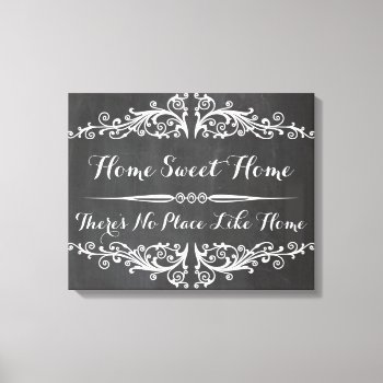 Home Sweet Home.there's No Place Like Home Canvas Print by Boopoobeedoogift at Zazzle