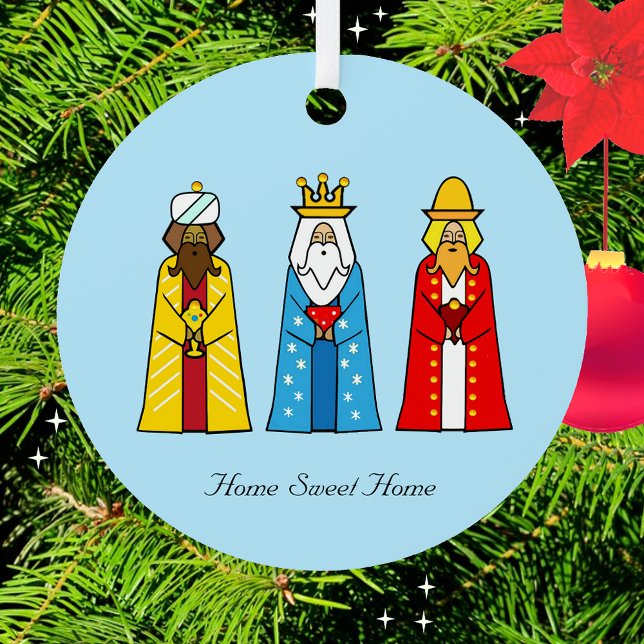 Home Sweet Home & Three Wise Men Metal Ornament (Creator Uploaded)
