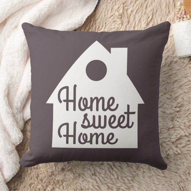 Home Sweet Home Throw Pillow (Blanket)