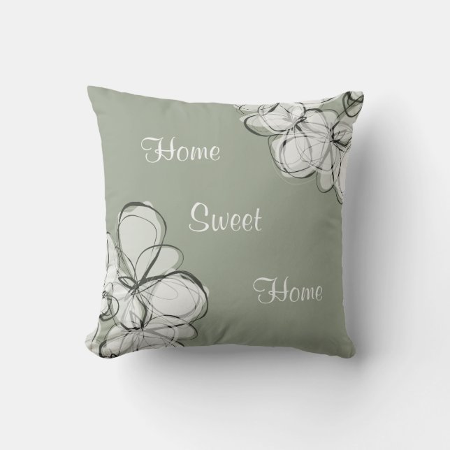 Home Sweet Home Throw Pillow (Front)