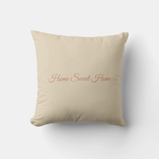 Home Sweet Home Throw Pillow (Front)