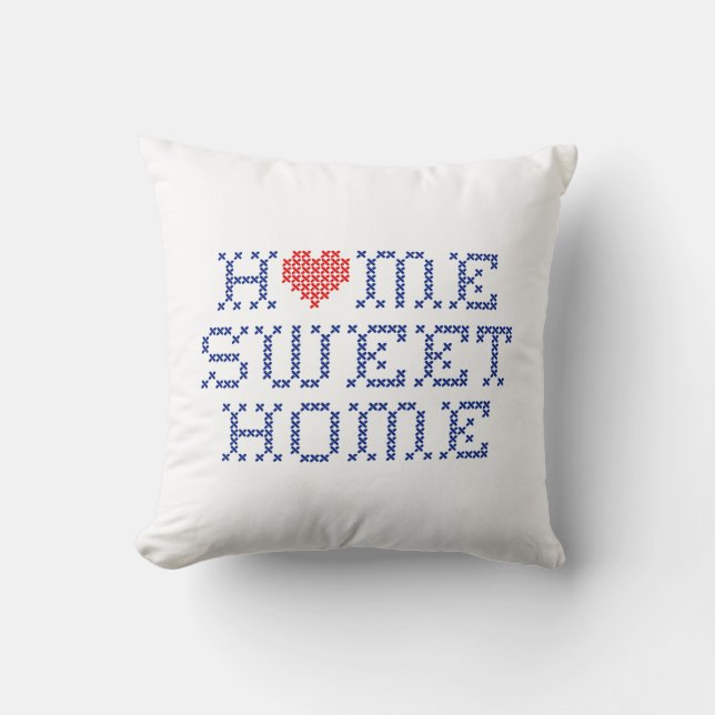 Home Sweet Home Throw Pillow (Front)