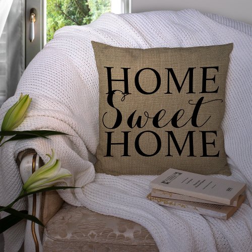 Home Sweet Home  Throw Pillow