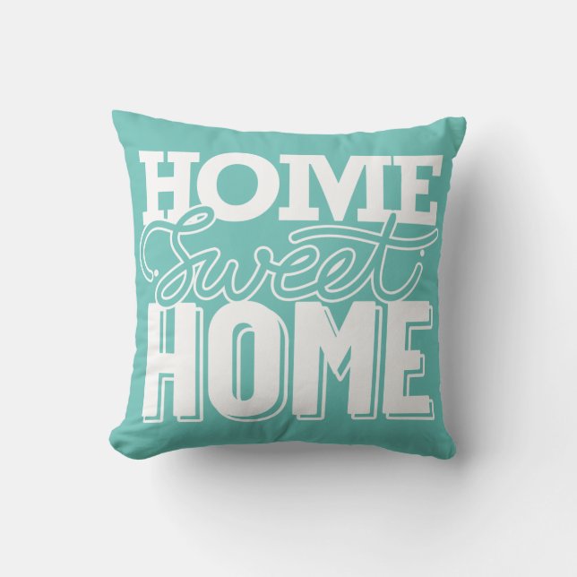 Home Sweet Home Throw Pillow (Front)