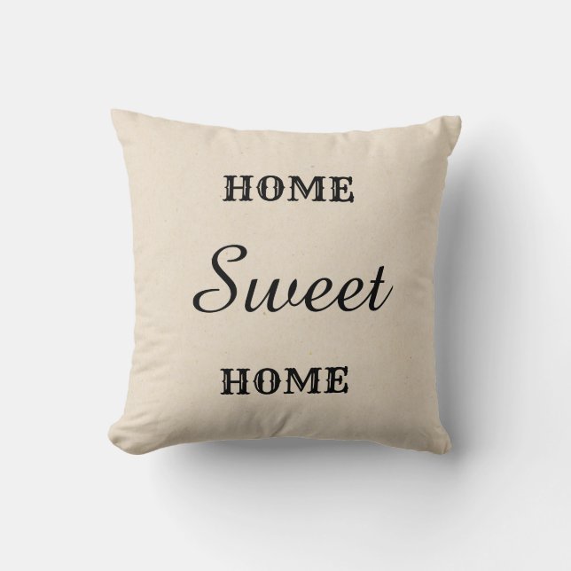 Home Sweet Home Throw Pillow (Front)