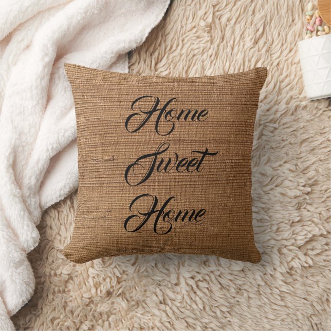 "Home Sweet Home" Throw Pillow (Blanket)