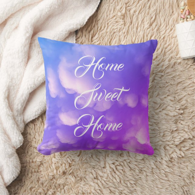 "Home Sweet Home" Throw Pillows (Blanket)