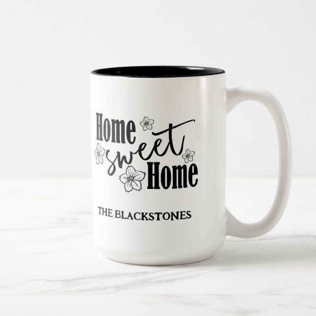 Home Sweet Home Two-Tone Coffee Mug (Right)