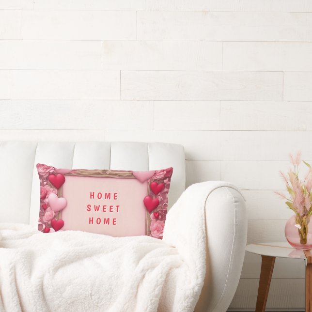 Home Sweet Home Valentine's Lumbar Pillow (Couch)