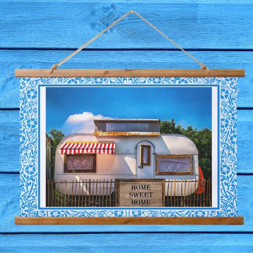 Home Sweet Home Vintage Camper Trailer Wall Decor Hanging Tapestry