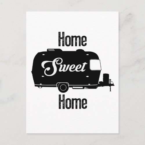 Home Sweet Home _ Vintage Camper Vintage Trailer Postcard