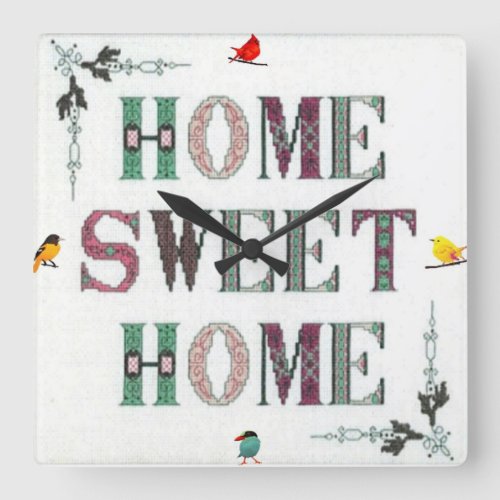 Home Sweet Home Wall Clock