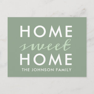 Home Sweet Home We've Moved New Home Postcard