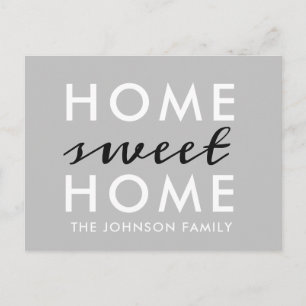 Home Sweet Home We've Moved New Home Postcard