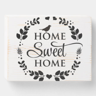 Home Sweet Home Wood Box Sign