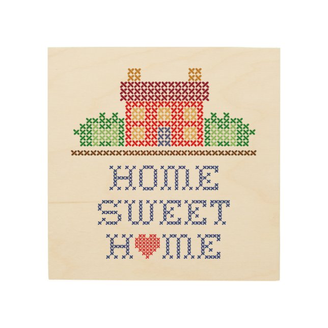 Home Sweet Home Wood Wall Art (Front)