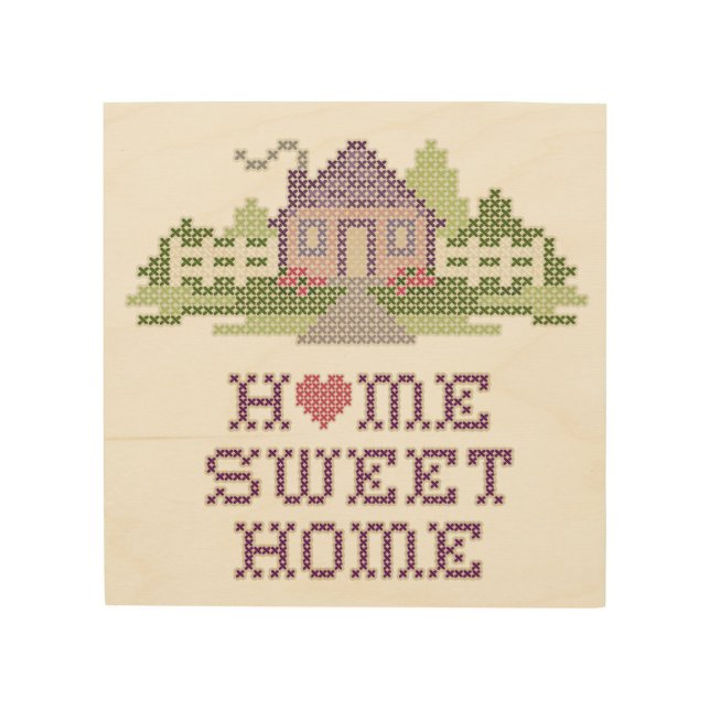 Home Sweet Home Wood Wall Decor (Front)