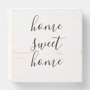 Home Sweet Home Wooden Box Sign