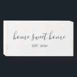 Home Sweet Home Wooden Box Sign<br><div class="desc">More farmhouse decor in the Little Bayleigh store!</div>