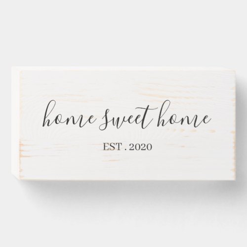Home Sweet Home Wooden Box Sign