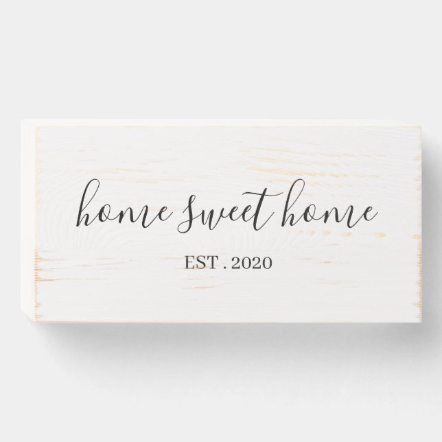 Home Sweet Home Wooden Box Sign (Front Horizontal)
