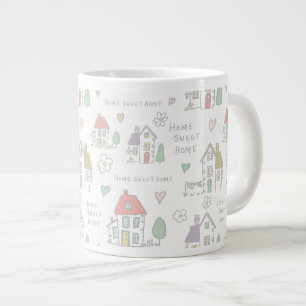 Home sweet home wrapping paper giant coffee mug