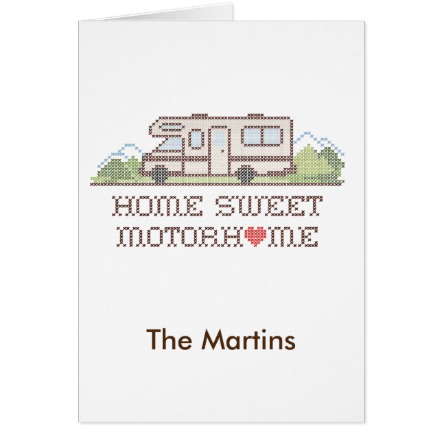 Home Sweet Motor Home Card (Front)