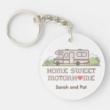 Home Sweet Motor Home Keychain