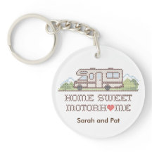 Home Sweet Motor Home Keychain