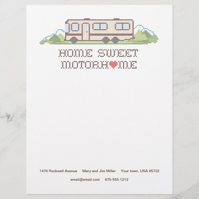 Home Sweet Motor Home Letterhead (Front)