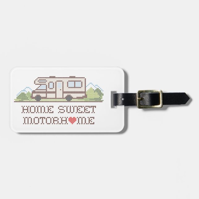 Home Sweet Motor Home Luggage Tag (Front Horizontal)