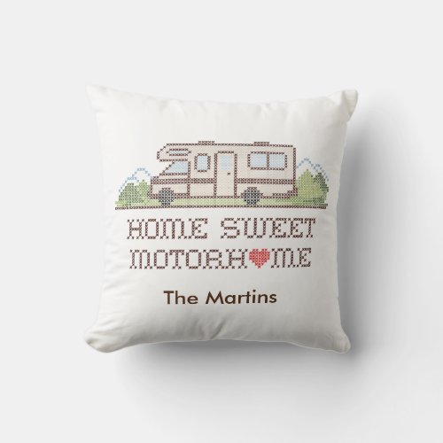 Home Sweet Motorhome Pillow