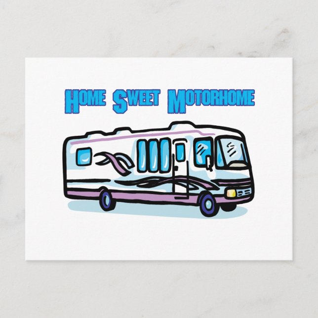 Home Sweet Motorhome Postcard (Front)