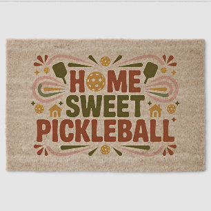 Home Sweet Pickleball Outdoor Welcome Mat