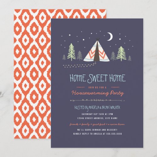 Home Sweet Tipi Housewarming Invite
