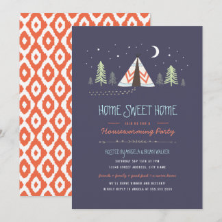 Home Sweet Tipi Housewarming Invite